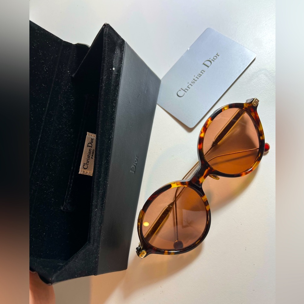 CHRISTIAN DIOR SUNGLASSES UMBRAGE RESIN BROWN SUNGLASSES